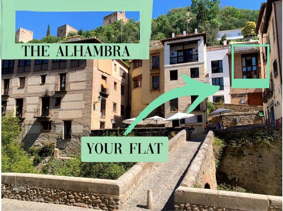Cosy Flat/Nearly Touching Alhambra/Great Views Lägenhet Granada Exteriör bild